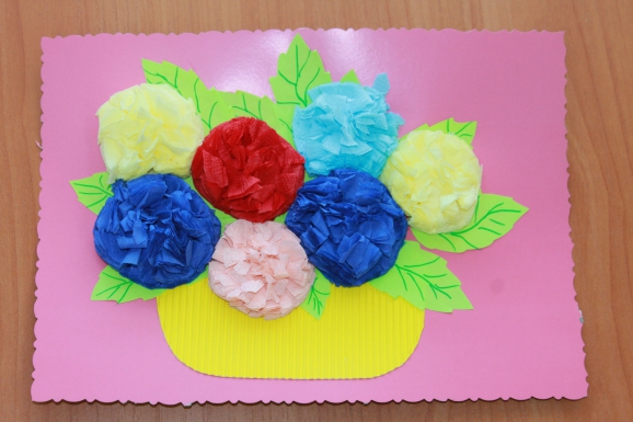 foto di design di fiori da tovaglioli di carta