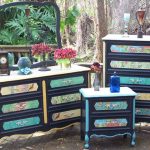 cassettiere decoupage
