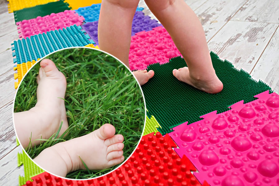 idee di design per tappetini da massaggio per bambini