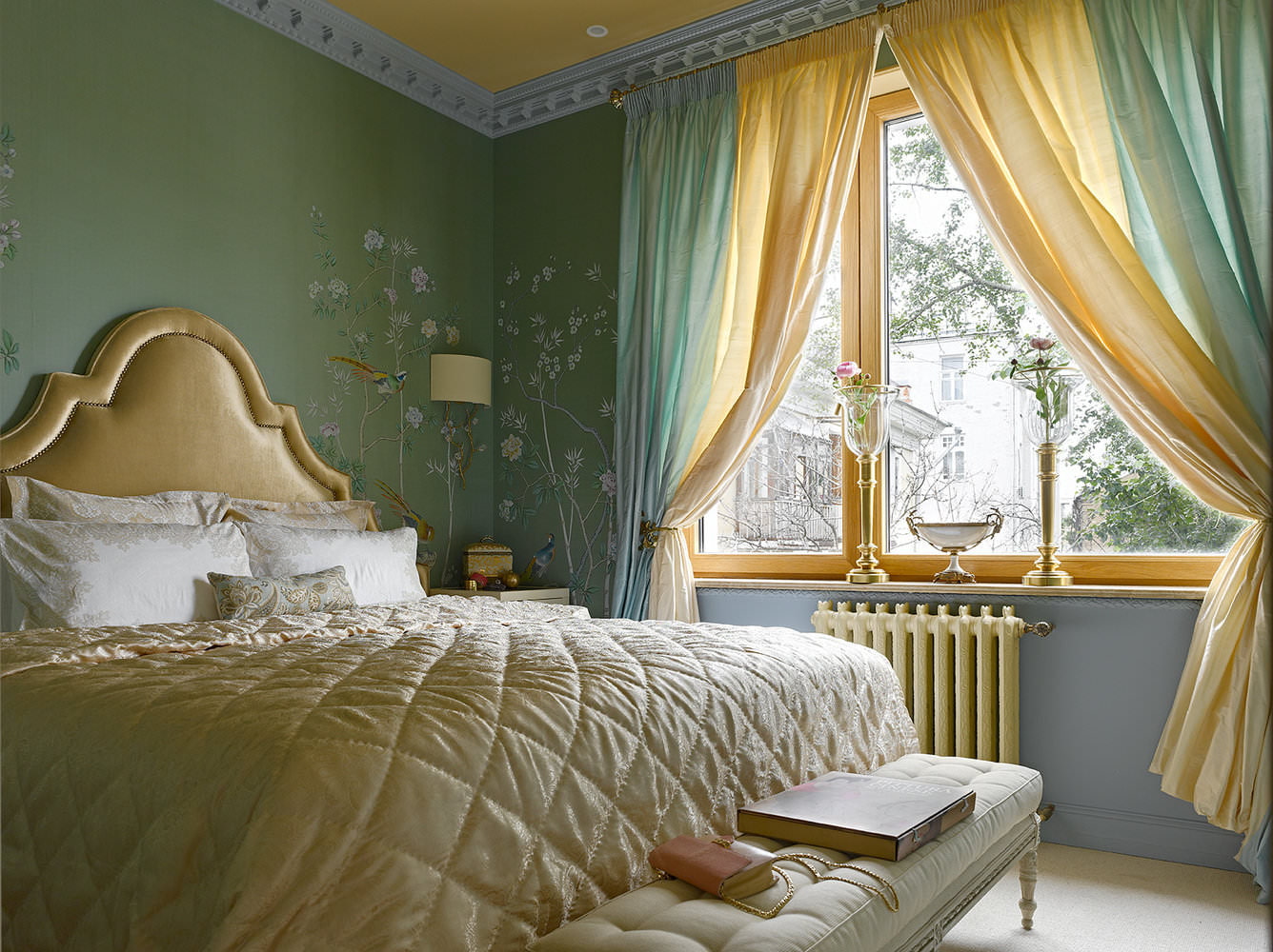 design delle tende per la camera da letto
