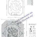 schema di idee per tovaglioli all'uncinetto con filetto foto