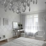 Design della camera da letto in bianco