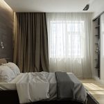 TV all'interno di una camera da letto moderna