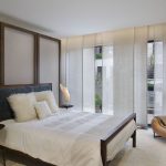 Tende giapponesi all'interno della camera da letto