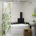 Bagno angolare in un appartamento moderno