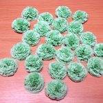 Idee per decorazioni fai da te con garofani su tovaglioli