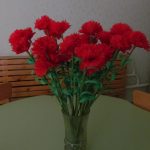 Idee fai da te per decorare i garofani con tovaglioli