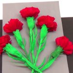 Idee fai da te per realizzare garofani su tovaglioli