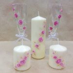 decorazioni con candele accese