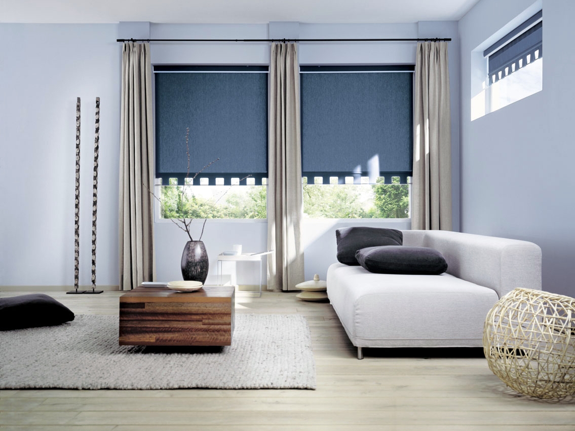 idee per l'interno della sala con tende