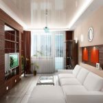 tulle e tende su una cornice del soffitto