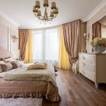 bellissime tende nel design dell'appartamento