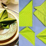 come piegare i tovaglioli per una mise en place originale