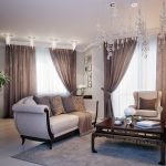 tende marroni sulla cornice del soffitto