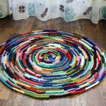 idee per tappeti con collant fai da te
