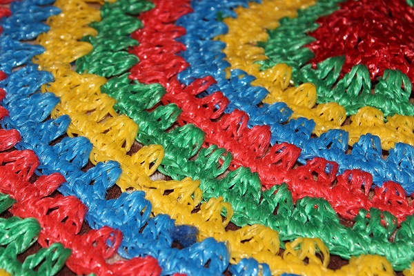 foto di decorazioni per tappeti in polietilene