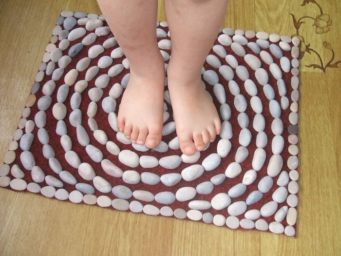tappetino da massaggio con pietre per bambini