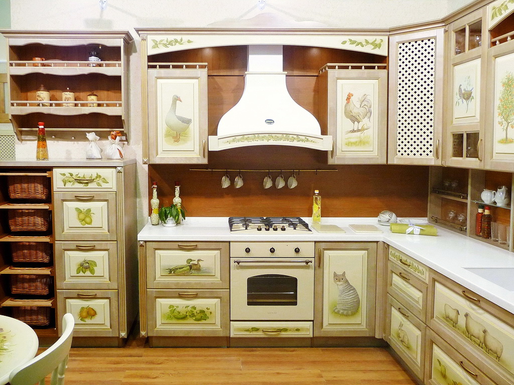 mobili da cucina decoupage