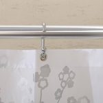 Tenda da doccia in poliestere con ganci cromati
