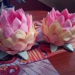 idee per decorazioni con tovaglioli di loto