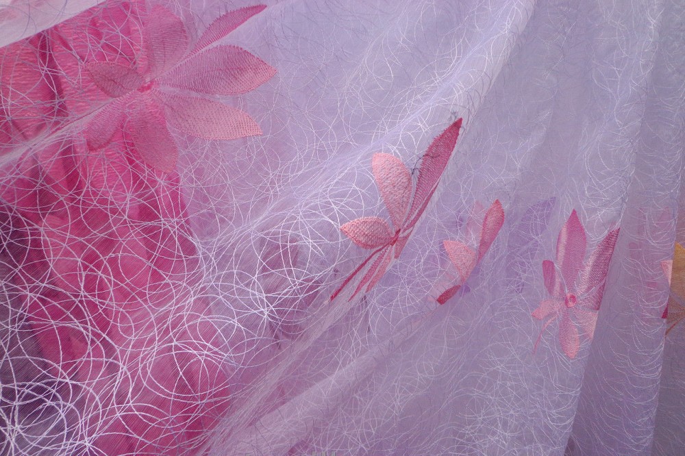Tessuto per tende trasparenti in tulle