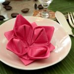 decorazione della tavola con tovaglioli