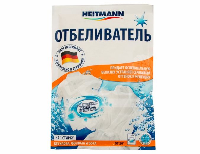 Un pachet de înălbitor Heitmann fără clor și fosfați