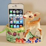 supporto per telefono con foto decorativa