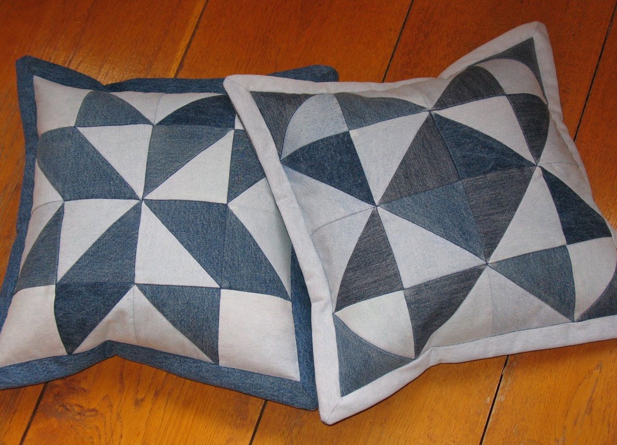 foto di cuscini patchwork