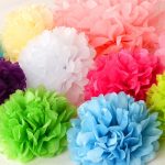 foto di idee per tovaglioli di design con pompon