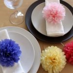 pompon da tovaglioli di design per decorazioni