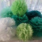 idee fotografiche con pompon da tovaglioli di design