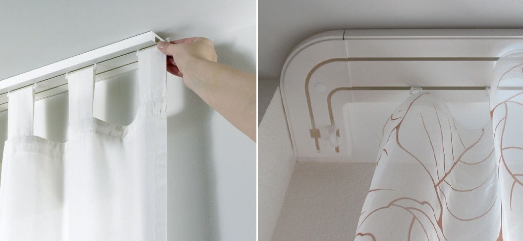 tende sul cornicione del soffitto