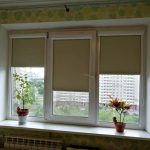 Tende a rullo uni-2 per tripla finestra