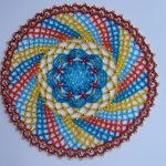 decorazione di tovaglioli con perline