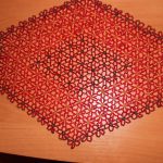 disegno fotografico di tovaglioli con perline
