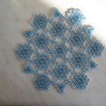 disegno fotografico di tovaglioli con perline