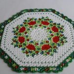 design di tovaglioli con perline