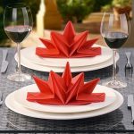 idee per decorare i tovaglioli della tavola