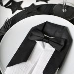 foto di decorazione di tovaglioli per apparecchiatura da tavola