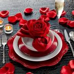 idee per apparecchiare la tavola con tovaglioli origami