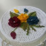 decorazione scatola all'uncinetto