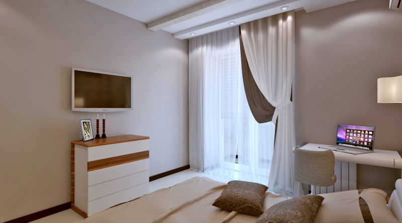 tende per camera da letto con balcone
