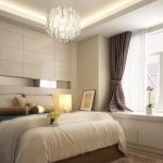 tende corte sul davanzale della finestra nella foto della camera da letto