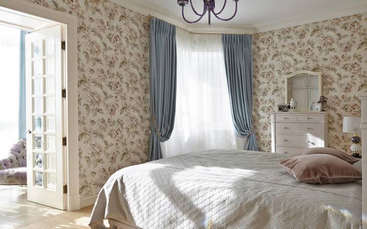 tende e tulle per la camera da letto