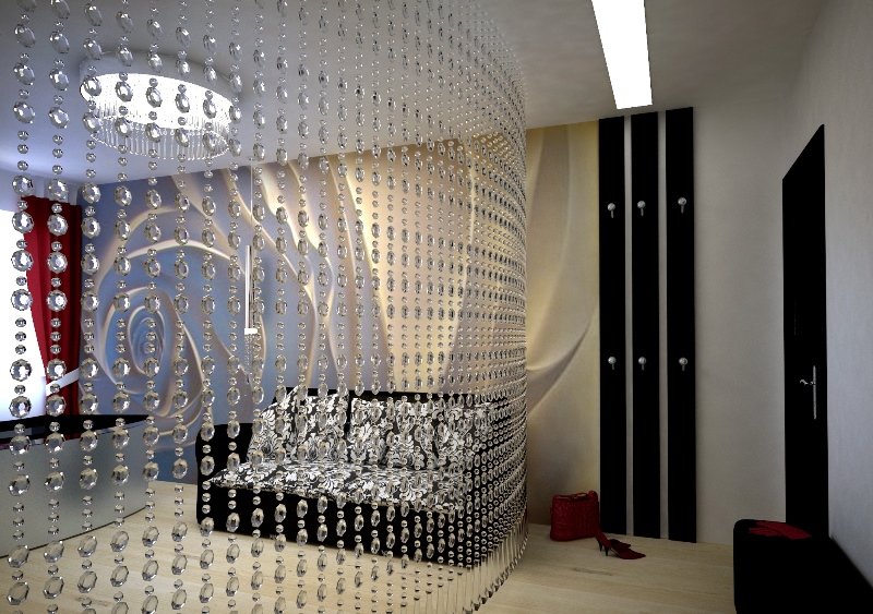idee per decorazioni con tende di perline