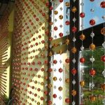 foto dell'interno delle tende di perline