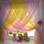 tende in voile nella cameretta dei bambini