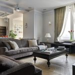 tende su una cornice del soffitto in stile classico