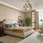 tende nella progettazione fotografica degli interni della camera da letto